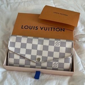Louis Vuitton Women’s Sarah Wallet - Damier Azur Canvas